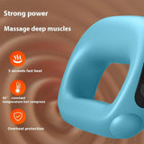Portable Heated Fascia Ring Massager with 5-Speed Vibration & USB-C Charging Deep Tissue Muscle V1107-CS-ZDAMQ2