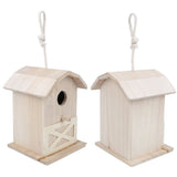 Mini Outdoor Wooden Bird House Nesting Cage Accessory for Garden Patio Decoration Ornament V1294-YM0901-3111200119911