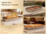 2PCS Loaf Tins, 12" x 5" x 2" Stainless Steel Loaf Pans with 20 Papers, Deep Cake and Bread V1369-AZ3-W-08811