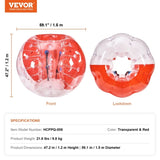 VEVOR Inflatable Bumper Ball 1-Pack, 5FT/1.5M Body Sumo Zorb Balls for Teen & Adult, 0.8mm Thick PVC V952-CRKCQPPQZJ5Y74IFGV0