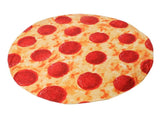 Pizza Blanket for Adults and Kids Soft Flannel Throw Blanket Comfortable Vivid Funny Food Throw for V1294-YM0512-3117220259911