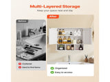 Bathroom Wall Cabinet, 2 Doors & Adjustable Shelf, Over the Toilet Storage Medicine Cabinet Wall V952-BDMJG2JYJGBSOYU70001V0