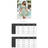 Women's V-Neck A-Line Dress M V1369-AZ3-W-12927