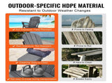 Adirondack Chair Plastic, Set of 2 All-Weather Portable Folding Fire Pit Chair, Outdoor Adirondack V952-SLADLDKYHSKZUB86TV0