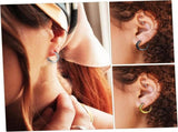 Healifty 15 Pairs Titanium Steel Hoop Earrings for Men Multi Multi Color Gold Silver Black V1188-ZC-DLL-82