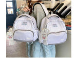 Backpack Whimsical Backpack Cute Stripe Bookbag, for Elementary & Middle & Hight School Ages 4-17 V1370-AZ4-16517