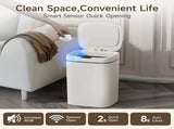 Intelligent sensor trash can, silent and gradual descent - odor-proof, multiple capacity options V1105-YALJT-002