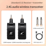 Guitar Wireless System Audio Transmitter Receiver USB Rechargeable Wireless System for Electric V1192-AZ-W-28663