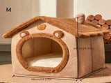 1 Pet Bed House for Cats, Detachable and Washable Cat House, Soft and Warm Winter Cat Bed, Small Dog V1232-MMW001