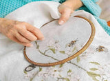 8 Pieces 8.4 Inch Embroidery Hoops Imitated Wood Display Frame Bulk Circle Embroidery Hoops V1366-AZ2-W-16235