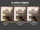 Artiss Dressing Table Set Stool 10 Led Bulbs White FURNI-L-DRESS06-LED-WH-AB