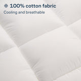 Luxury Mattress Topper Pillowtop Bedding Mat Pad Fitted Cover Underlay KING SINGLE V201-W13616861