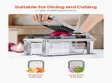 Vegetable Chopper Mandoline Slicer, All-in-1 Food Veggie Cutter with 9 Stainless Steel Blades, V952-JSSWQSJQDQSQMTONT002V0