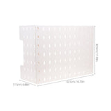 1Set Wall Storage Rack White Plastic Pegboard for Kitchen and Garage Organization V1192-AZ-W-26772