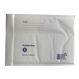 100x Tempest 265x380mm Bubble Mailers No.5 White Padded Eco Mail Bags Envelopes V238-SUPDZ-29092407509072