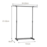 Adjustable Clothes Rack--Back V1161-109727