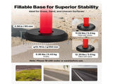 2 Pack Traffic Delineator Posts, 1140 mm Traffic Safety Cones with Fillable Base and Reflective V952-TCDZJTJSZHS4ZA5MR001V0