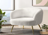 Artiss Armchair Lounge Chair Accent Chairs Armchairs Sherpa Boucle Sofa White UPHO-C-ARM-6020-WH