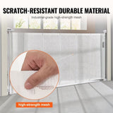 Retractable Baby Gate, 34.2" Tall Mesh Baby Gate, Extends up to 76.8" Wide Retractable Gate for Kids V952-WZSSMBS71INC5QCB1V0