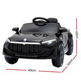 Rigo Kids Electric Ride On Car Toys Cars Horn Music Remote Control 12V Black RCAR-MASRT-S-BK