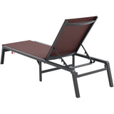 Chaise Lounge Chair Outdoor Patio Lounge Chair Adjustable 5-Position 2 pcs V952-JSTYGDTYZSKZ22E76V0