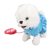 Electronic Plush Dog Interactive Puppy Singing Walking Toy with Remote Control Leash Kids Toddler V1294-YM0703-3115230020712