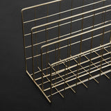 Magazine Rack Desktop Magazine Rack Desk Magazine Rack 3-Layer Iron Book Magazine File Storage Rack V1370-AZ4-06627