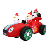 Santaco Christmas Inflatable 2.4M Santa Racing Sleigh INFL1052