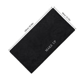Black Makeup Vanity Table Mat - Desktop Protector Pad for Dressing Tables and Beauty Counters V1369-AZ3-W-13475