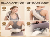 Livemor Neck Massager with Heat Pillow Shiatsu Shoulder Back Massager Pain Relief Tissue Kneading NECK-MASSAGE-02-GYBG