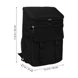 Portable Insulated Cooler Backpack in Black, Leakproof Design for Camping, Picnic, Beach and Outdoor V1370-AZ4-15314