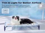 150 x 101 CM Grey Premium Wave Quiltied Pet Cooling Mat - Washable Self-Cooling Blanket with V888-ELOSUNG52185