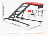 Automotive Topside Creeper, Engine Creeper 42.5"-64.8", 181.44KGS Capacity High Top Creeper, 4 V952-FDJXCTYHXHX4JM9BNV0