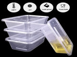 500pcs 350ml Reusable Food Containers Plastic Meal Prep Storage w/Lids - BPA Free V563-FC0350-25-20PK