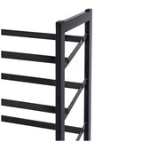 Set of 2 Black Matte Stackable Shoe Rack, 8-Tier Vertical Tower, Grey LSB-68983