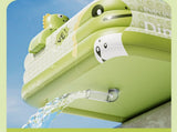 Inflatable Swimming Pool 18013056cm with Canopy & Dinosaur Spray Kids Outdoor Water Play Set for V1107-CS-CQYYC