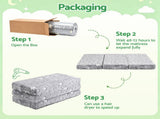 Giselle Bedding Foldable Cot Mattress for Travel Cot, Glow-in-Dark Cover MATTRESS-B-COT-FD-8-GY