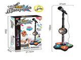 Babies Microphone with Stand, Singing Toys for Girls and Boys with Music and Light, Adjustable V1263-JX-3029