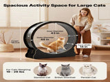 Cat Exercise Wheel, 120 cm Wooden Cat Running Wheel for Indoor Cats up to 12.7 kg, Cats Treadmill V952-MZMPBJLHSMDB3N5ZN001V0