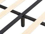 Levede Metal Wooden Bed Frame Double Panel Plush Upholstered Mattress Platform BF1072-D-BG-AU