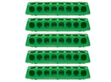 5Set Bird Feeding Trough Thicken Birdcage Hanging Feeder Bowl Box Feeding AccessoryGreen V1294-YM0901-3111210045611