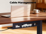 Artiss Standing Desk Motorised Dual Motor Electric Walnut 140CM HASD-B-M14-WA-AB