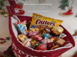 3 pack Reindeer-shaped Christmas stocking45cm high fabric gift bags, suitable for decorating V888-ELOSUNG56335-2