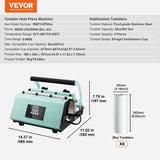 Tumbler Heat Press Machine and Sublimation Tumbler Press Set with 8pcs 20OZ Blank V952-30OZKBJSHBTZ1F1VGV3
