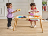 Kids Sensory Table Sand Water Play Table with 1 Paper Roll 3 Storage Bins V952-GGZDJZBK2129VB7WFV0