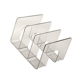 Desktop 3 Grid Bookend Transparent Vertical Book Organizer Divider Book Desktop Shelf for School V1294-YM0901-3117240232412