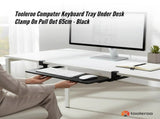 Tooleroo Computer Keyboard Tray Under Desk Clamp On Pull Out 65cm - Black V238-SUPDZ-42438887407696