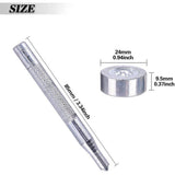 Leather Snap Fasteners Kit, 120 Pcs Metal Button Press Studs with 2 Setter Tools, Leather V1192-AZ-W-17484