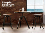 Artiss Bar Table Stools Set Dining Desk Industrial Kitchen Chairs Cafe Pub BA-TAB-CHR-SET-V17
