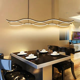BAMDECOR A2569 1.5m Antizer Nordic Minimalist Wave Long Pendant Light V255-BAM-A2569-BLK